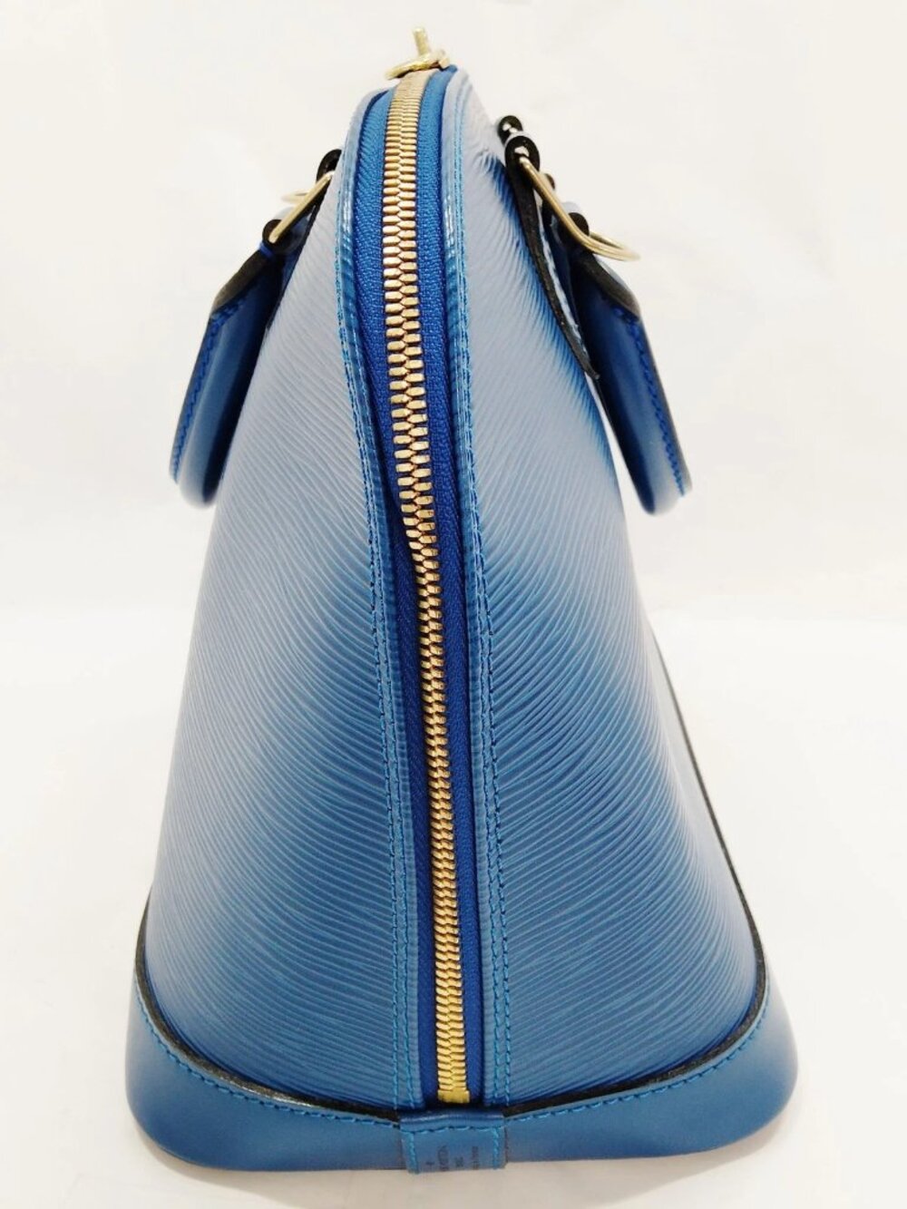 Authentic Louis Vuitton Alma PM Epi Leather Blue Handbag Satchel Bag - Picture 5 of 16